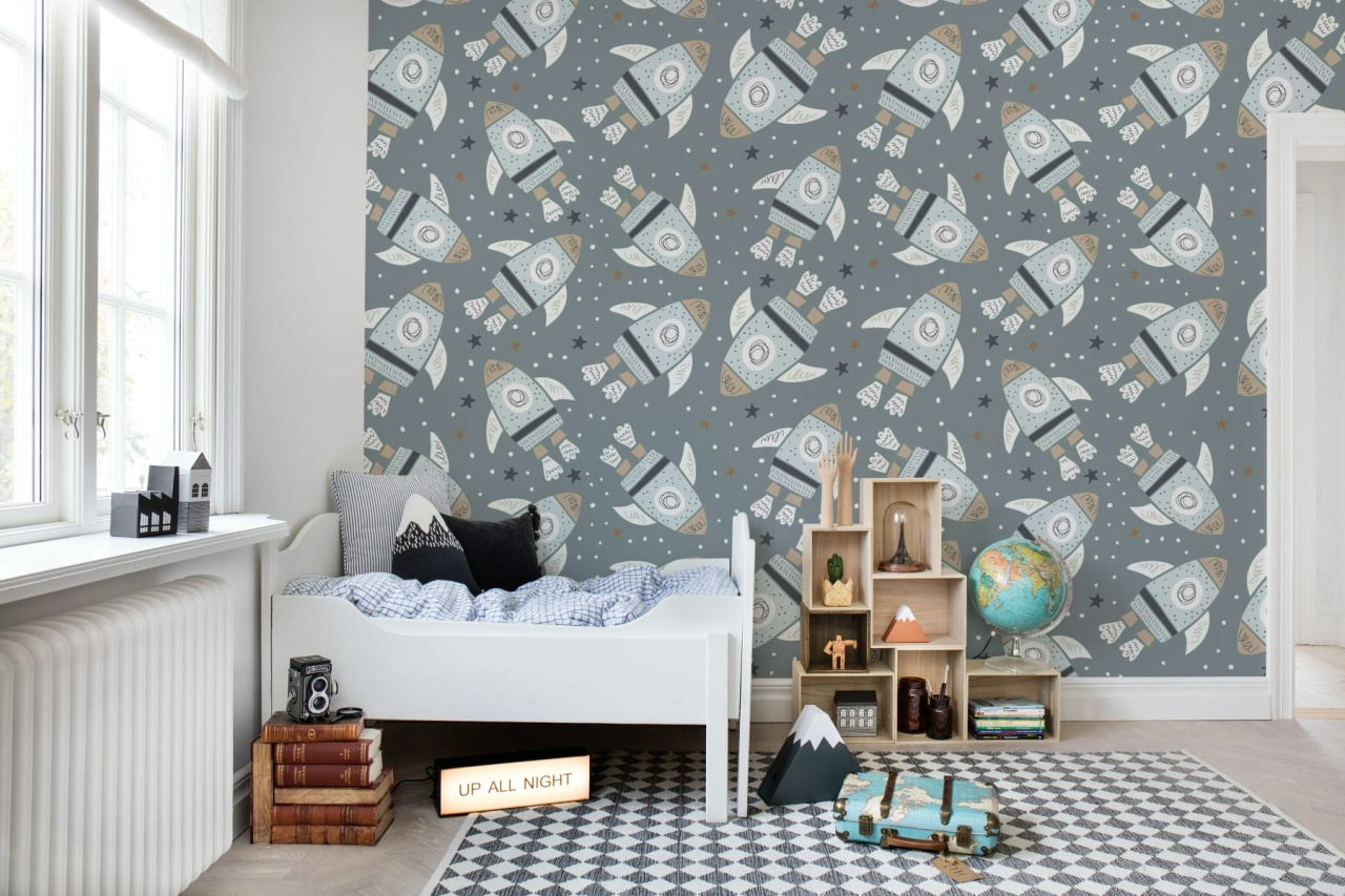 Fototapet, Rockets, Gray, Rebel Walls