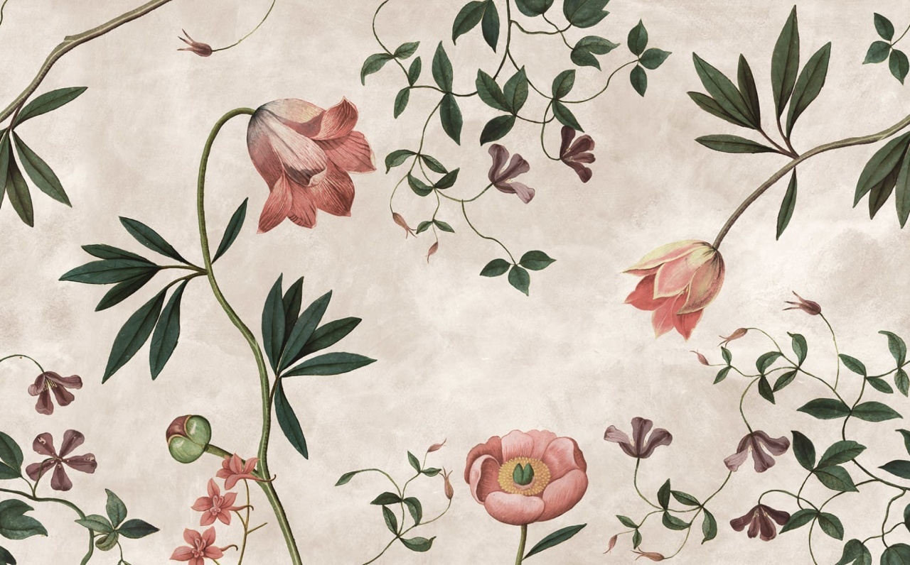 Fototapet, Romantic Garden, Pink, Rebel Walls - 2