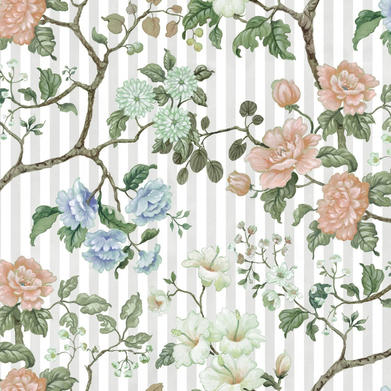 Fototapet, Rose Stripe, White, Rebel Walls - 2