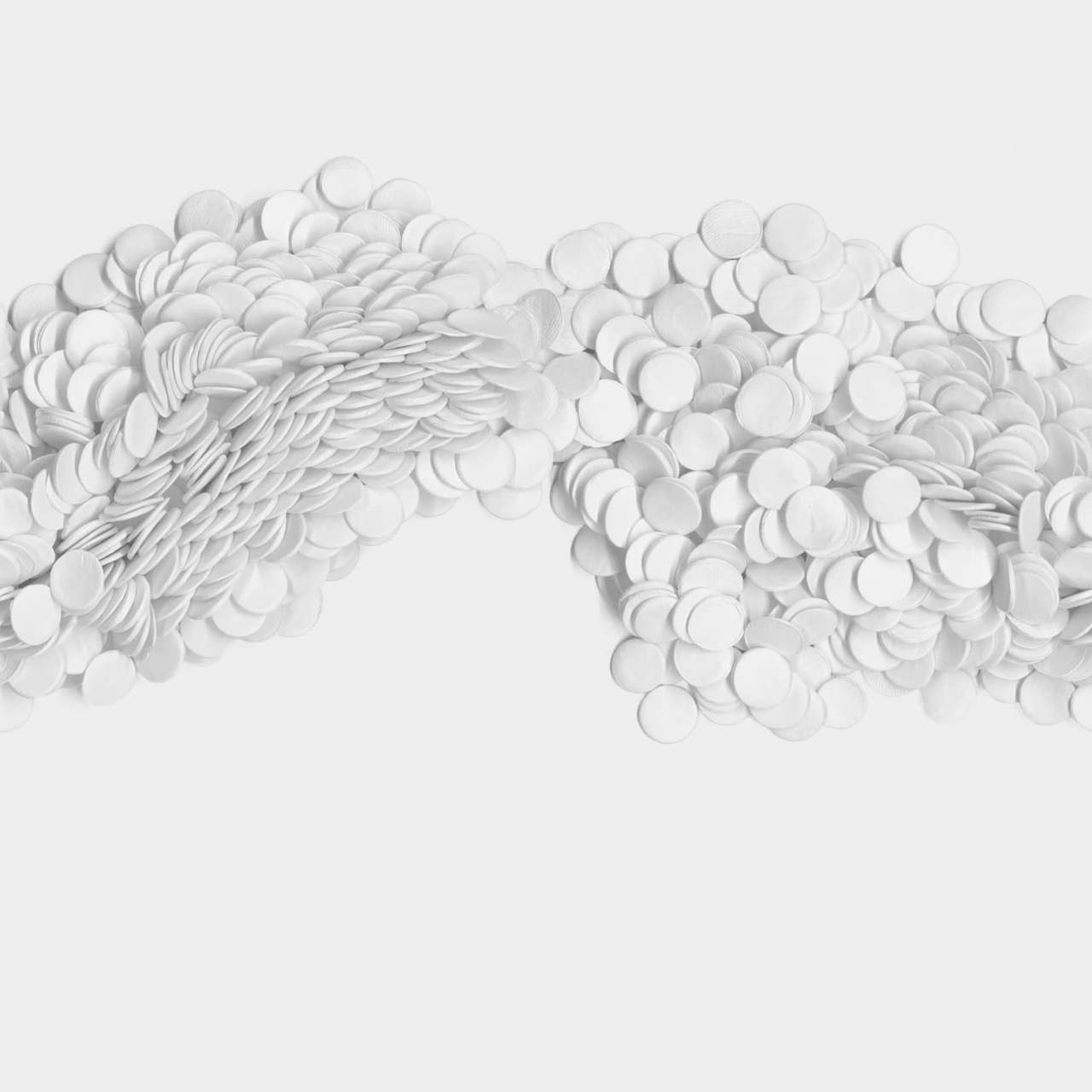 Fototapet, Scattered Dots, White, Rebel Walls - 2