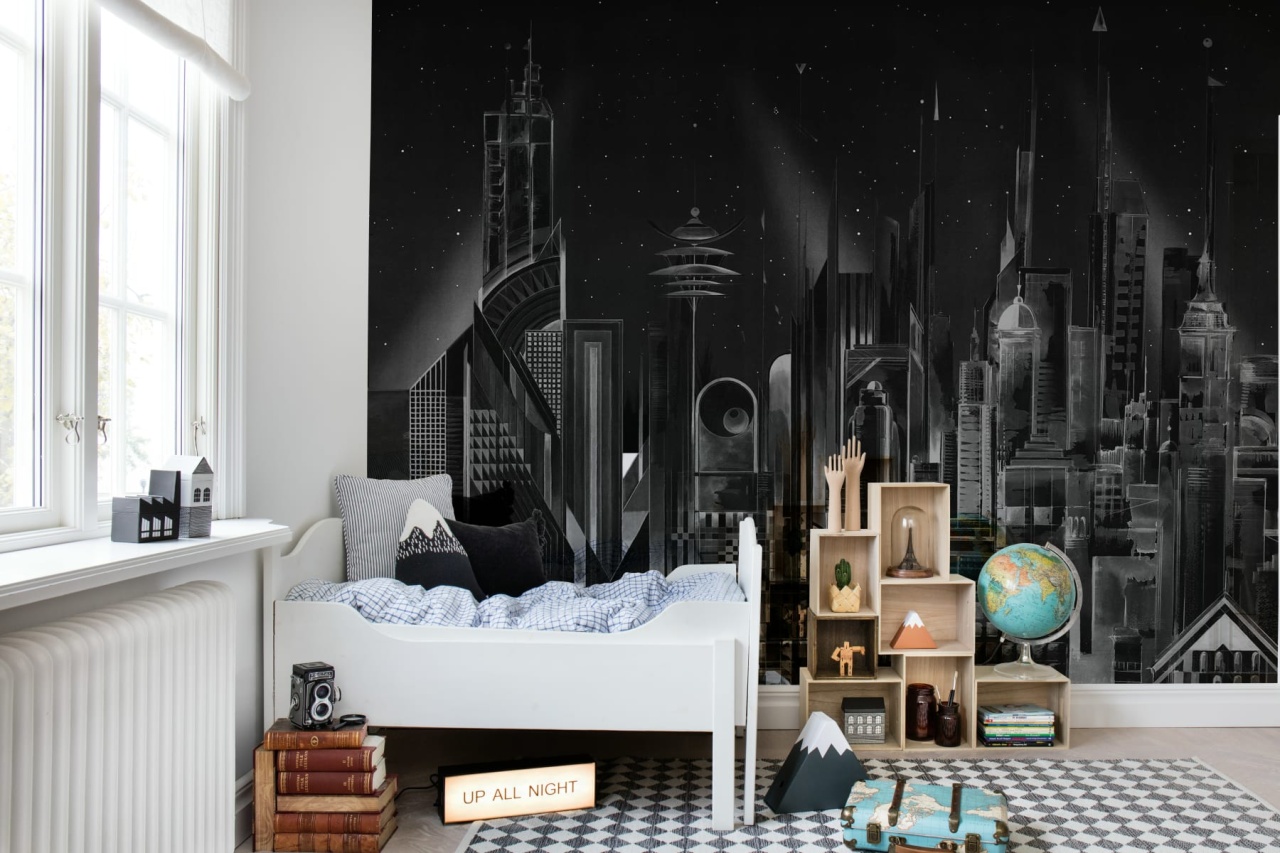 Fototapet, Sci-Fi Town, Black, Rebel Walls
