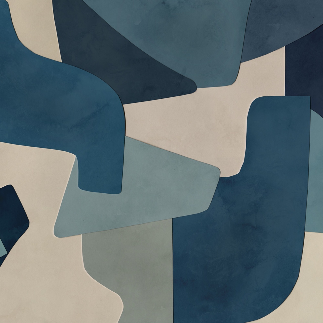 Fototapet, Serene Layers, Blue, Rebel Walls - 2