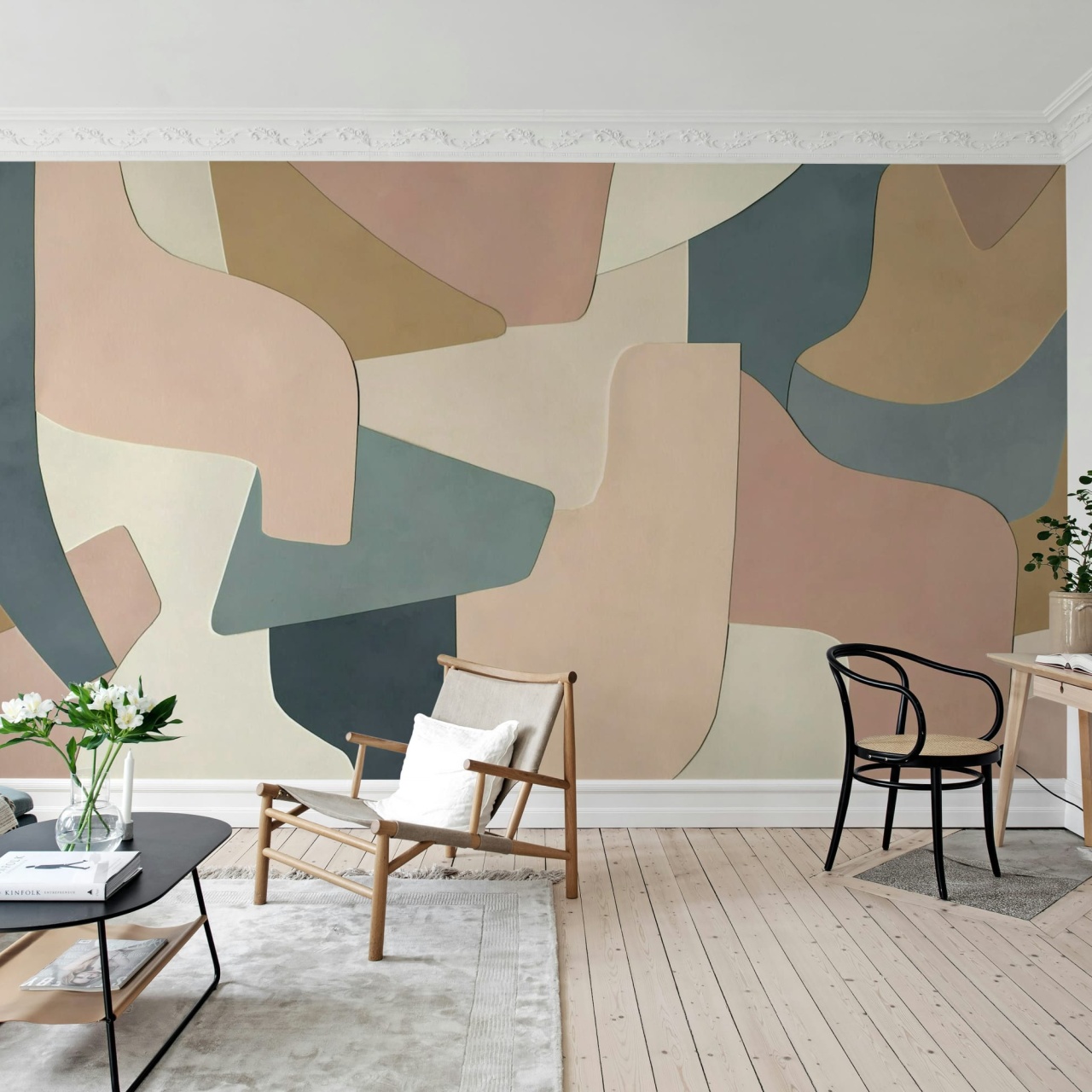 Fototapet, Serene Layers, Pastel, Rebel Walls