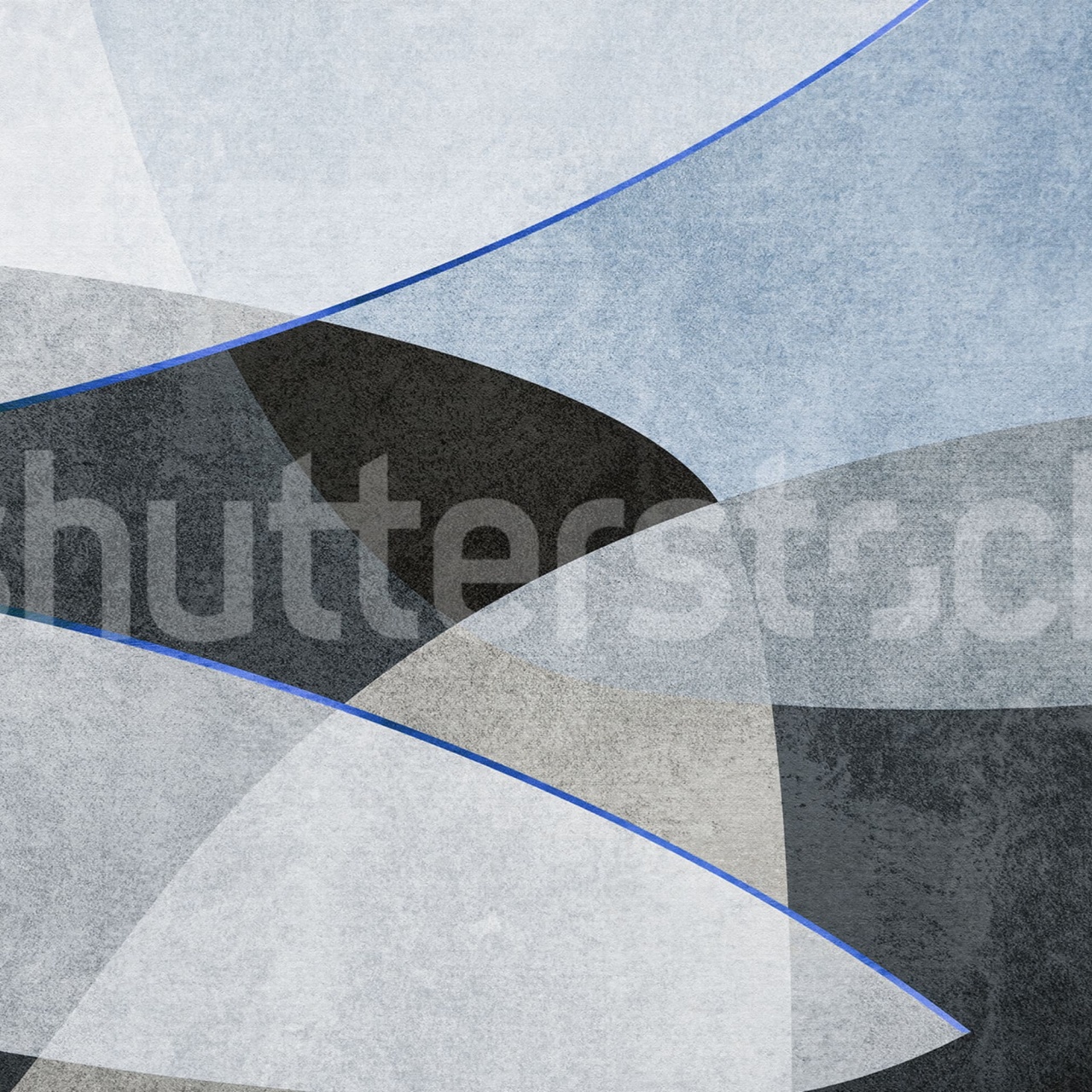 Fototapet, Shapes and Forms, Blue, Rebel Walls - 2