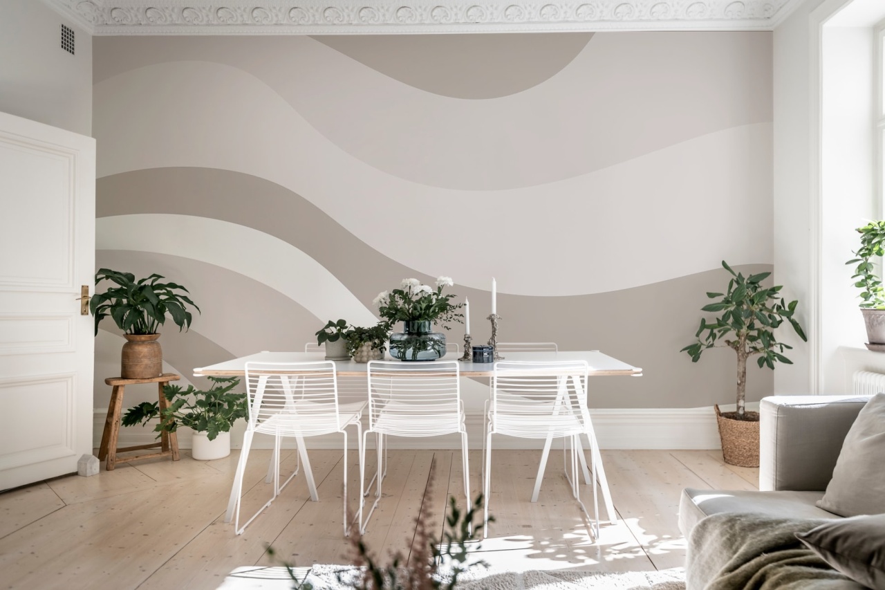Fototapet, Smooth Waves, Gray, Rebel Walls - 3