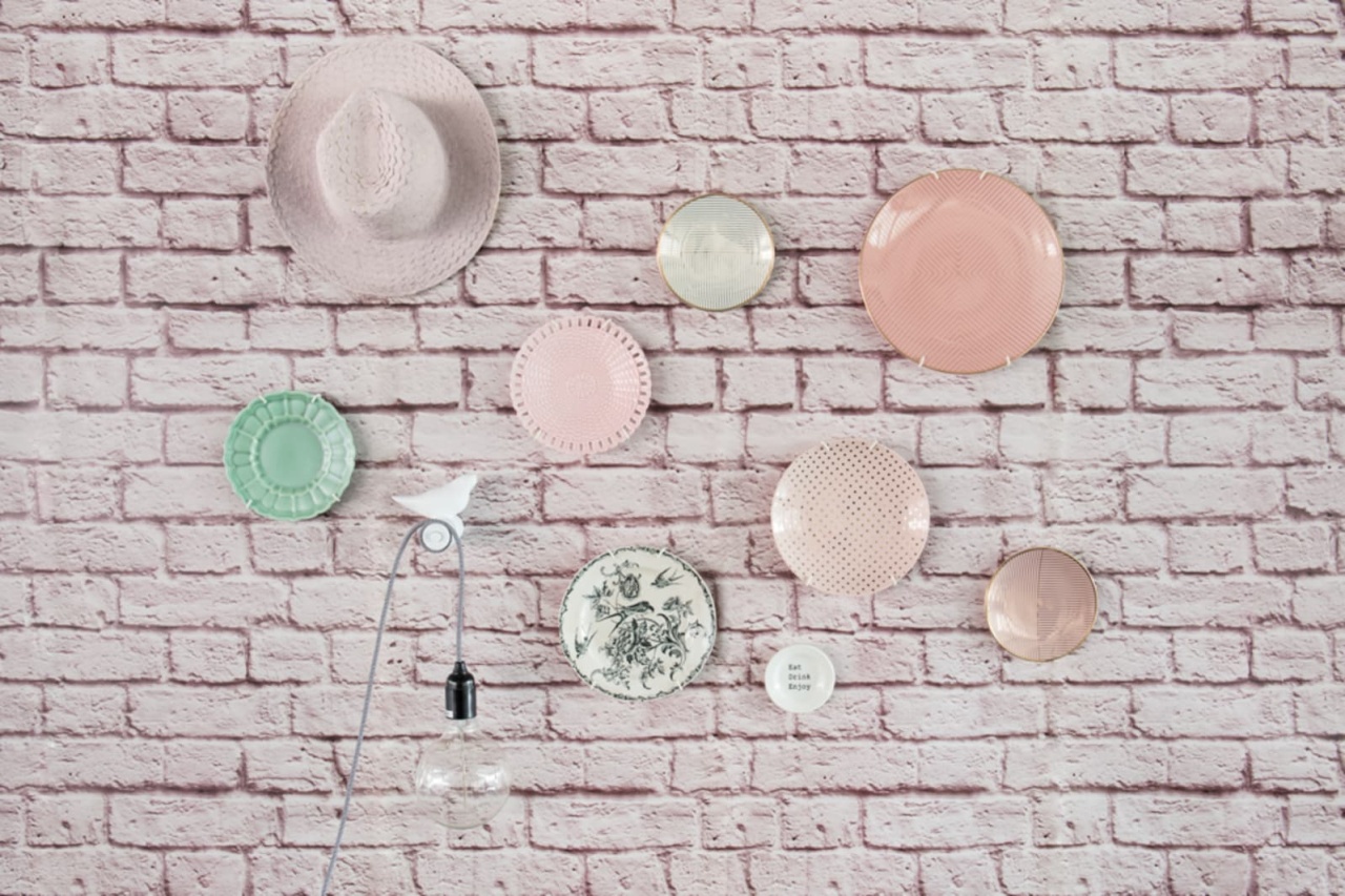 Fototapet, Soft Bricks, Pink, Rebel Walls - 5