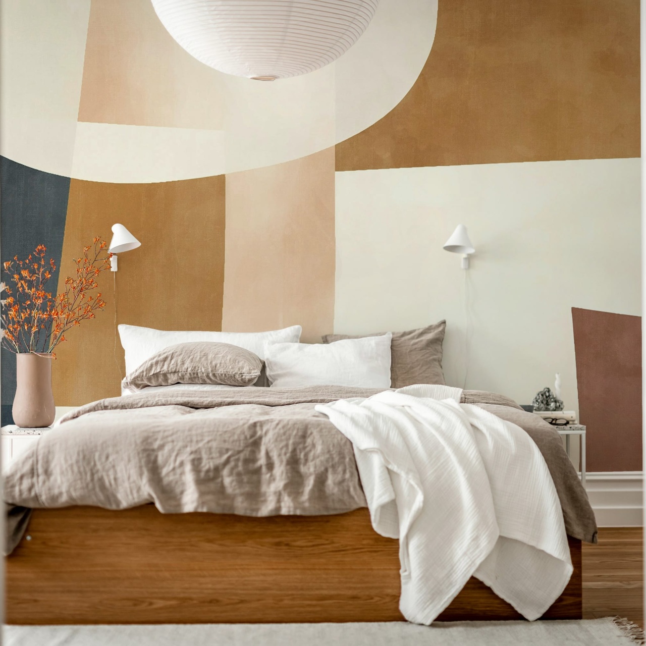 Fototapet, Soft Contours, Brown, Rebel Walls - 3