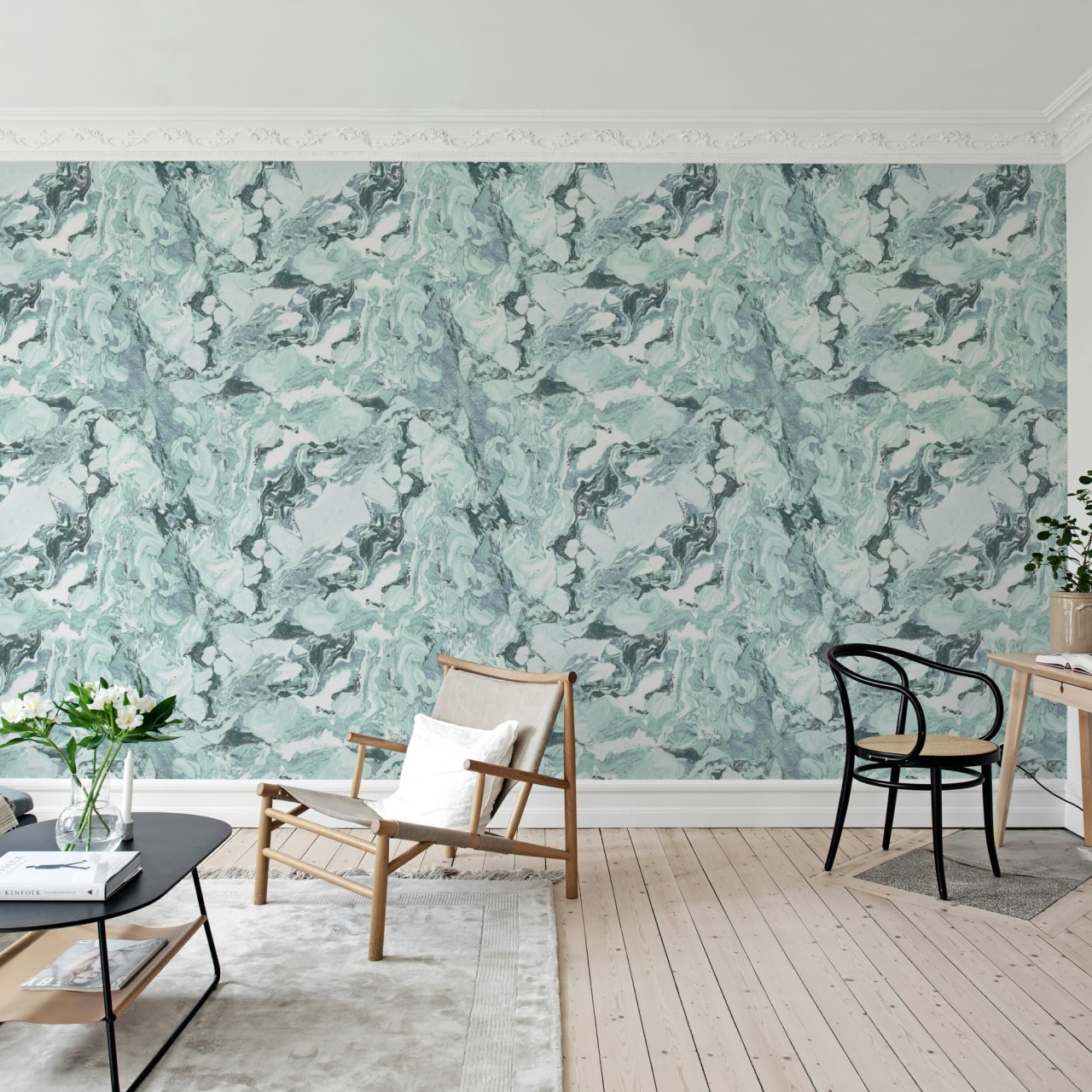 Fototapet, Stone Marble, Blue, Rebel Walls - 3