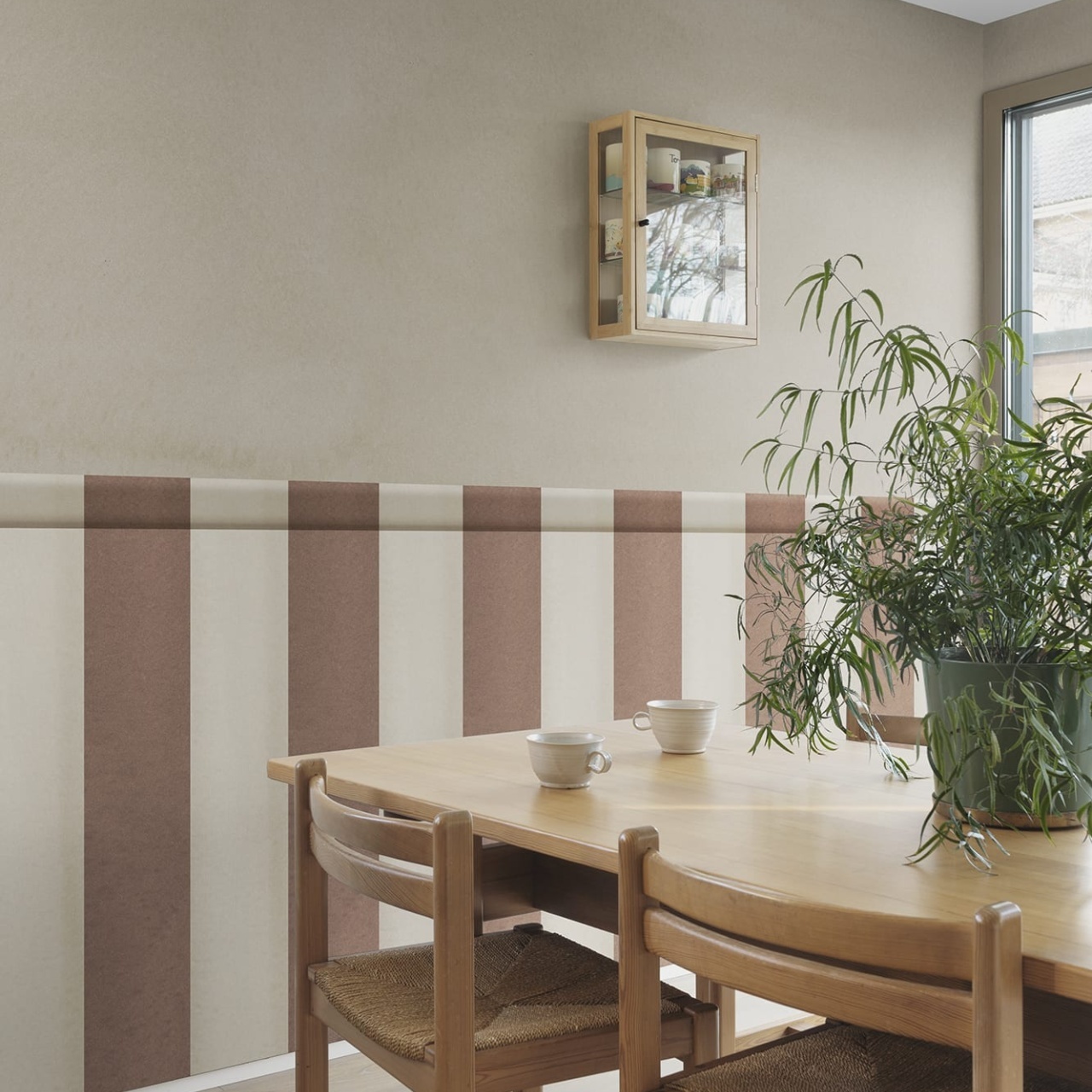 Fototapet, Striped Panel, Brown, Rebel Walls - 3