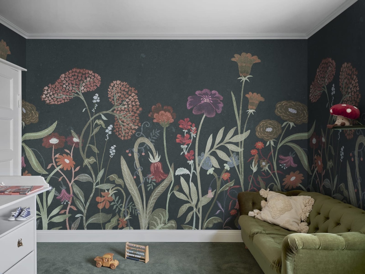Fototapet, Summerfield, Dark Green, Rebel Walls - 3