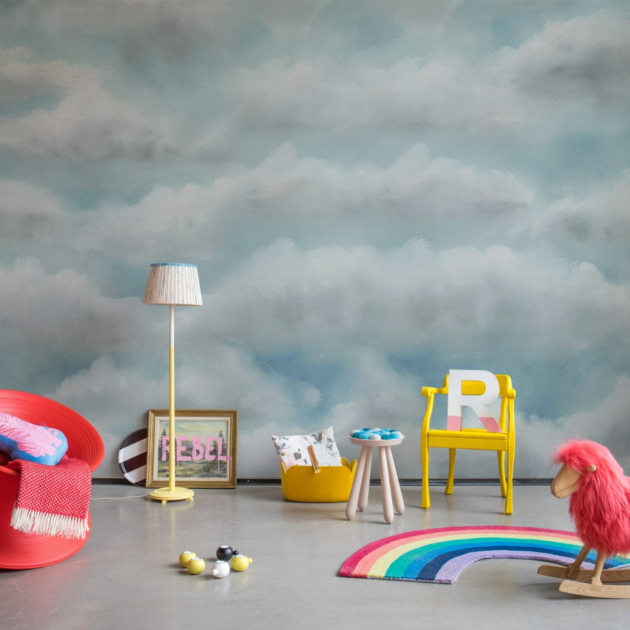 Fototapet, Tender Clouds, Blue, Rebel Walls - 3