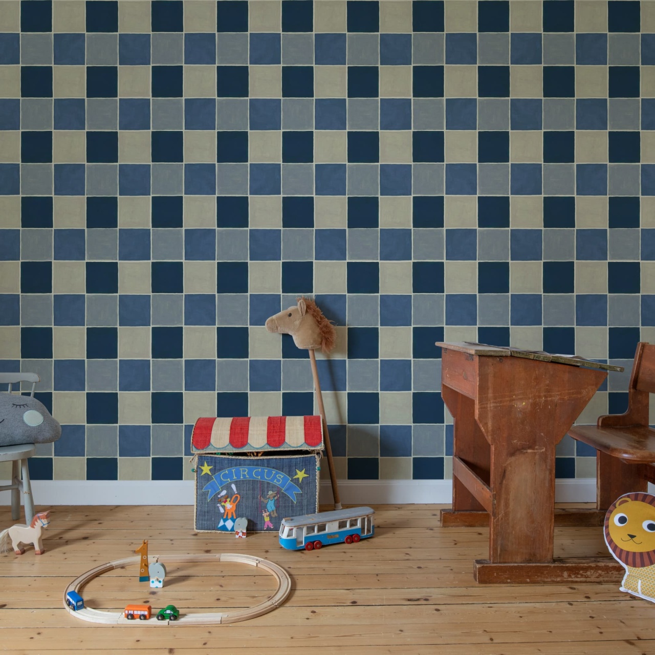 Fototapet, Tile, Blue, Rebel Walls - 3