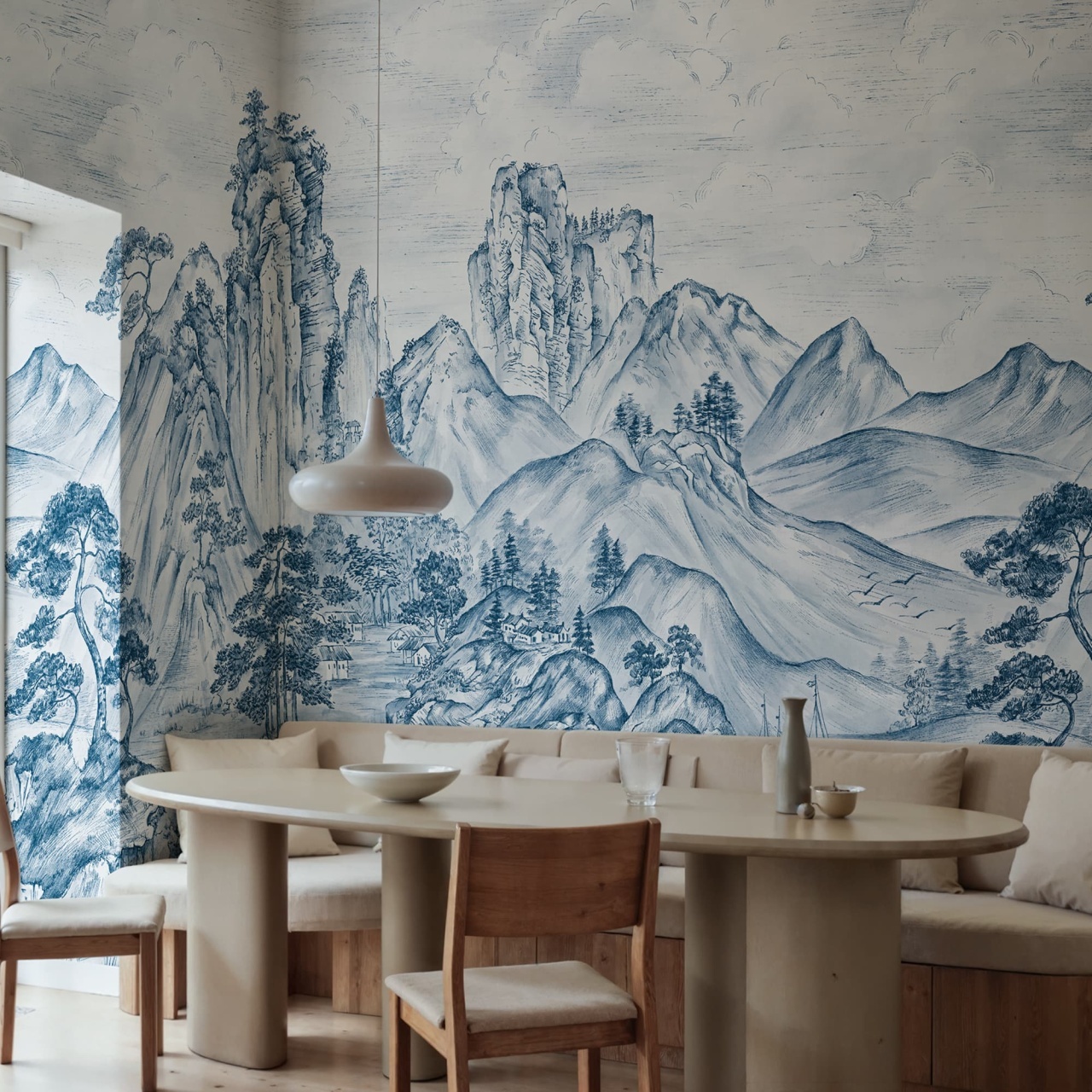 Fototapet, Timeless Pines, Blue, Rebel Walls - 3