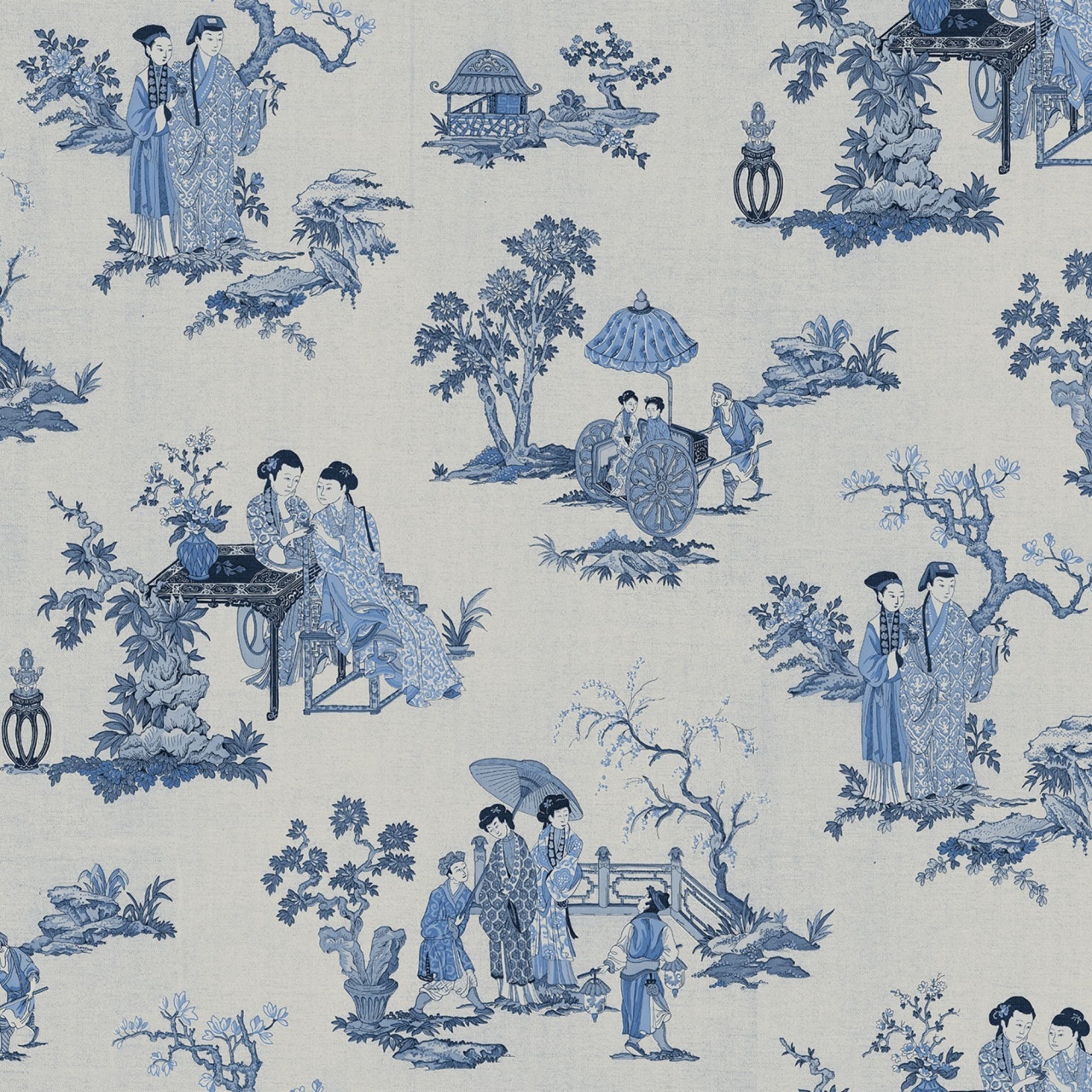 Fototapet, Toile Conversation, Blue, Rebel Walls - 2