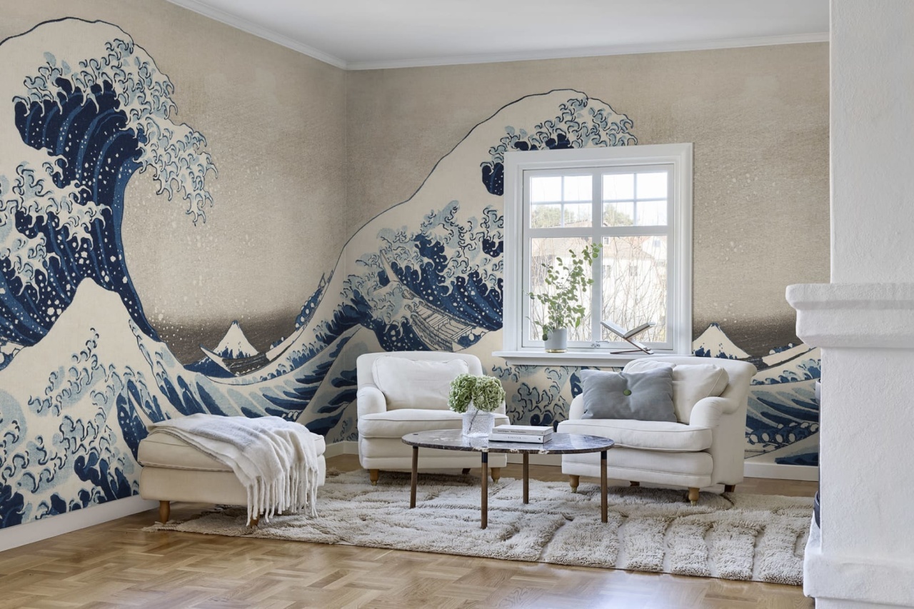 Fototapet, Under the Wave off Kanagawa Repeatable, Rebel Walls - 3