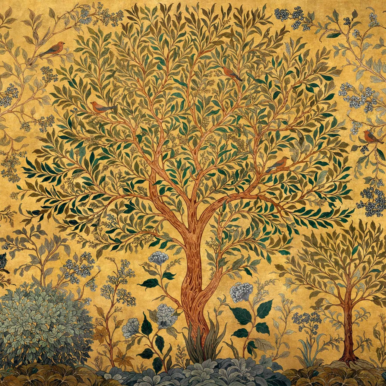 Fototapet Varanasi Tree, Mustard, Coordonne - 2