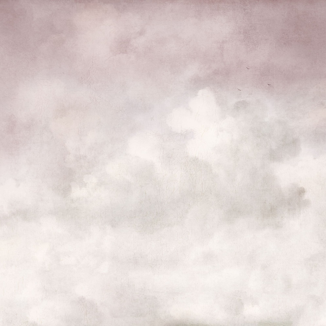 Fototapet, Vintage Clouds, Pink, Rebel Walls - 2