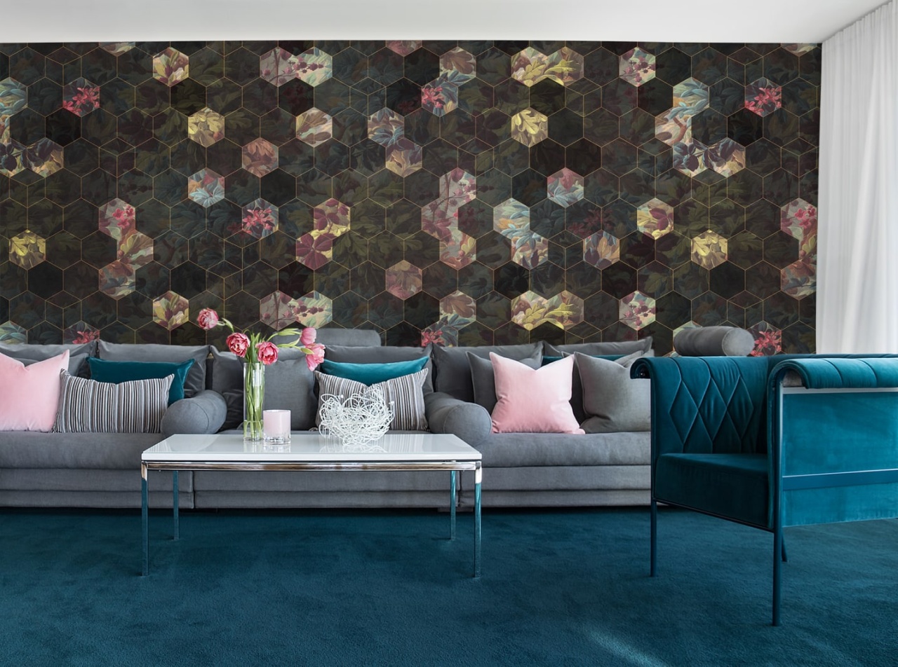 Fototapet, Vinum Hexagon, Rebel Walls - 5