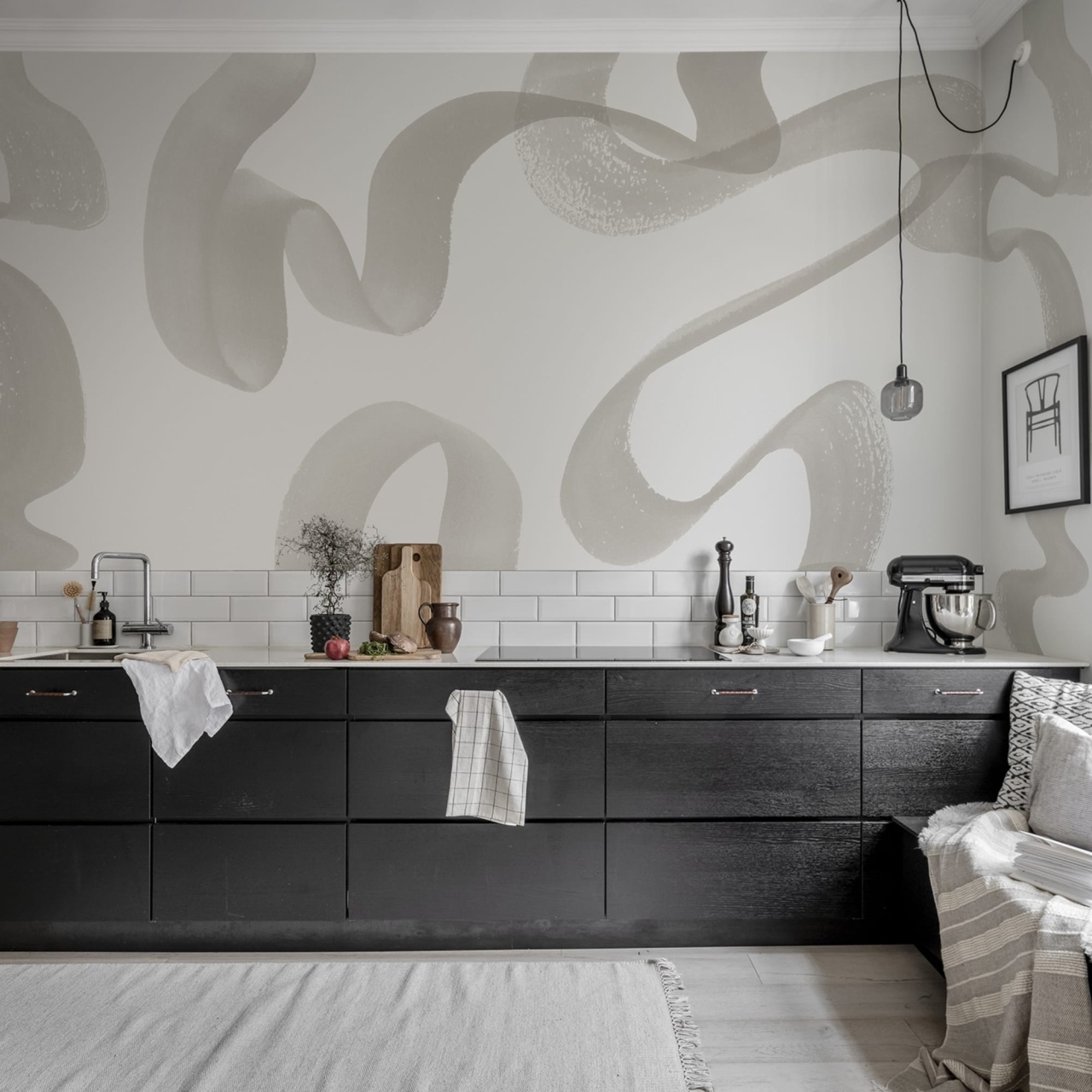 Fototapet, Waves, Beige, Rebel Walls - 3
