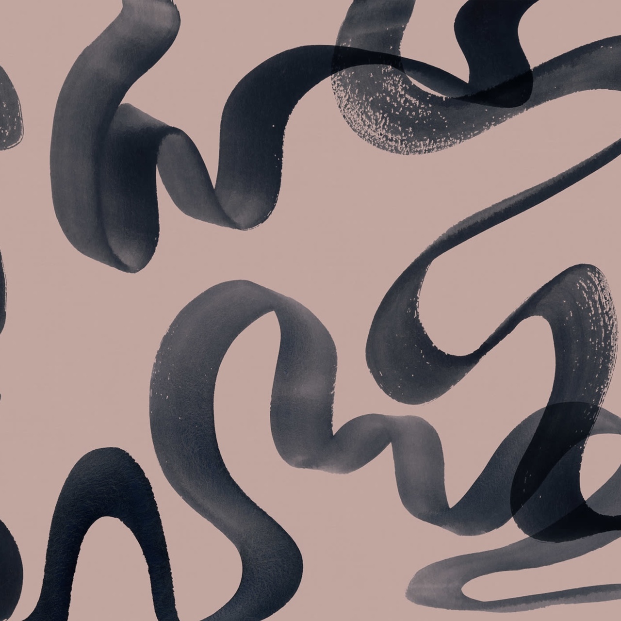 Fototapet, Waves, Pink, Rebel Walls - 2