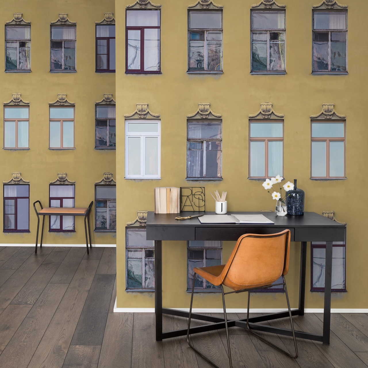 Fototapet, Window Row, Saffron Street, Rebel Walls - 3
