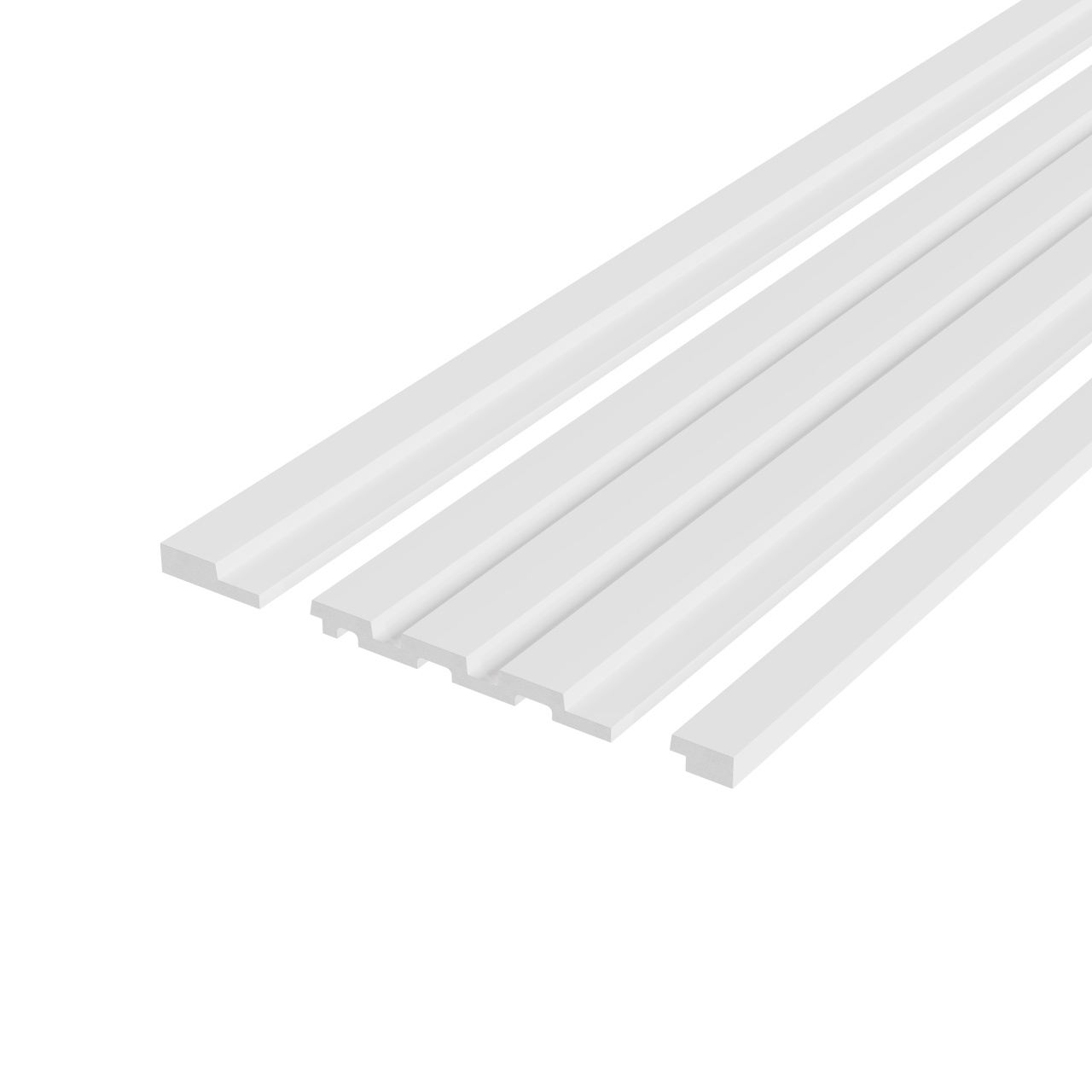 Panou riflaj decorativ 3D, model Groove - 12.2x1.2x250 cm
