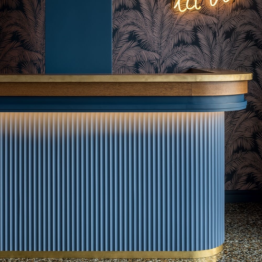 Panou riflaj decorativ 3D, model Waves - 14.8x1.3x250 cm - 3 | YEO