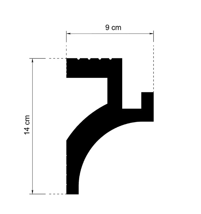 Profil scafa LED KD413 - 14x9x115 cm — imaginea 4