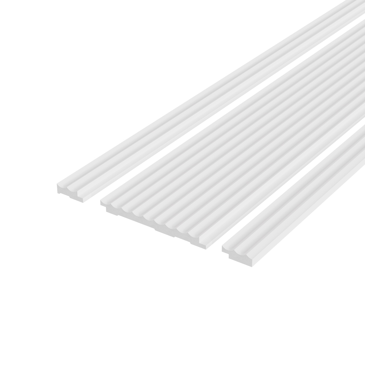Profil stanga panou riflaj decorativ 3D, model Dune L - 3.6x1.2x250 cm - 1 | YEO