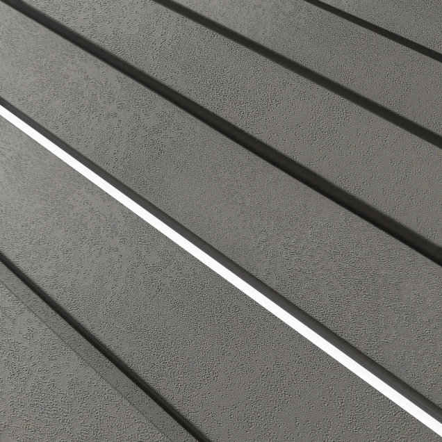 Riflaj decorativ Roca, Stormy Grey, 270x25cm, Lamelio - 1 | YEO