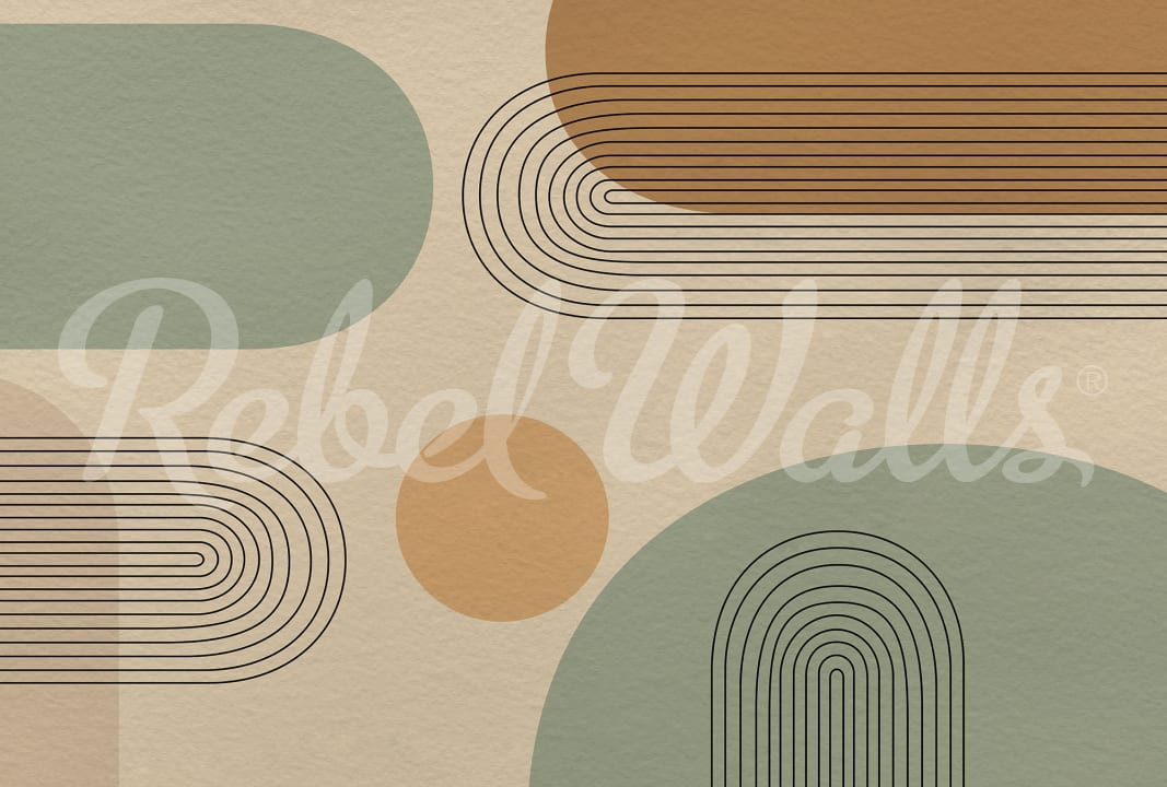 Tapet Abstract Arches, Neutral, Rebel Walls - 1 | YEO