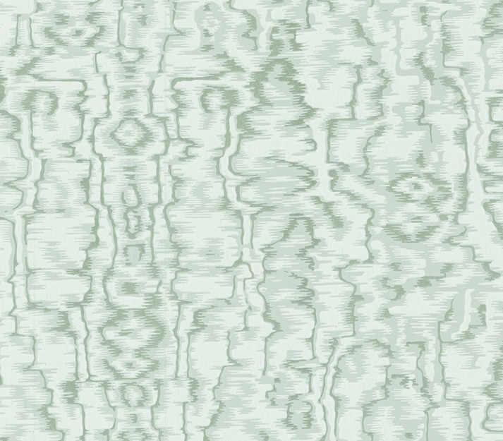Tapet, Avington, Duck Egg Blue Luxury Moire, 1838 Wallcoverings, 5.3mp / rola