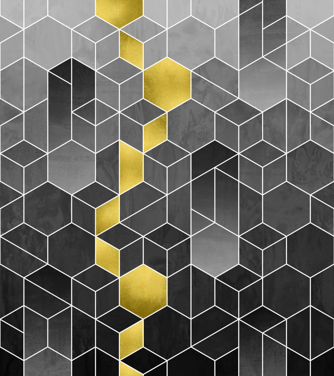 Tapet Gradient Geometry, Graphite, Rebel Walls - 1 | YEO
