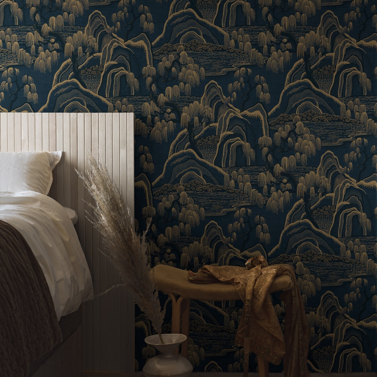 Tapet lavabil, Indigo Garden 3132, 5.3mp / rola - 4