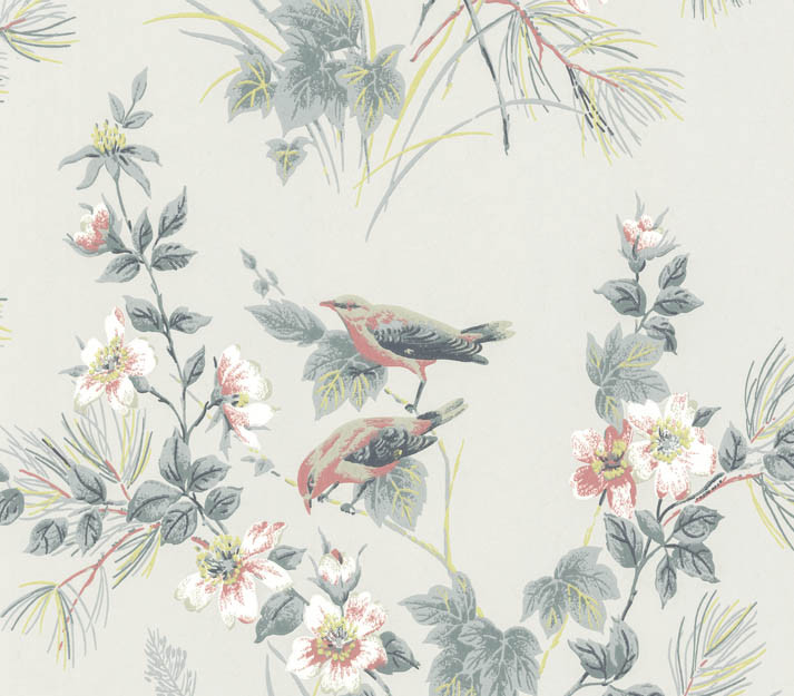 Tapet Rosemore, Grey Luxury Bird, 1838 Wallcoverings, 5.3mp / rola - 2 | YEO