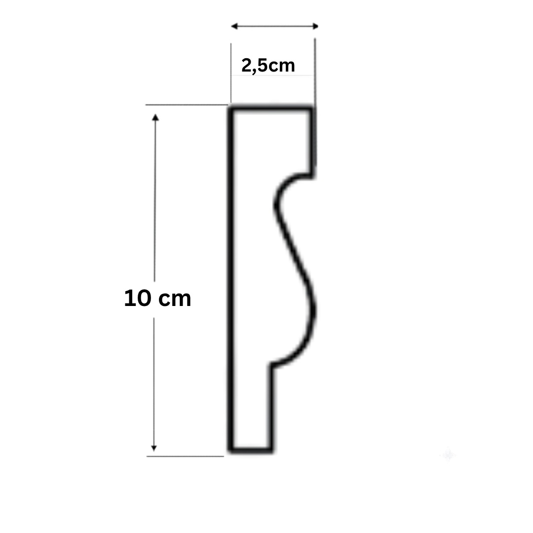 Ancadrament exterior AT03A-10x2.5x200cm - 2