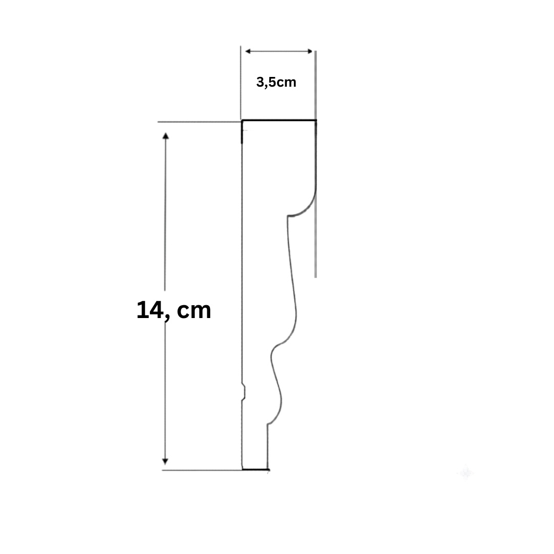 Ancadrament exterior AT16A-14x3.5x200cm - 2