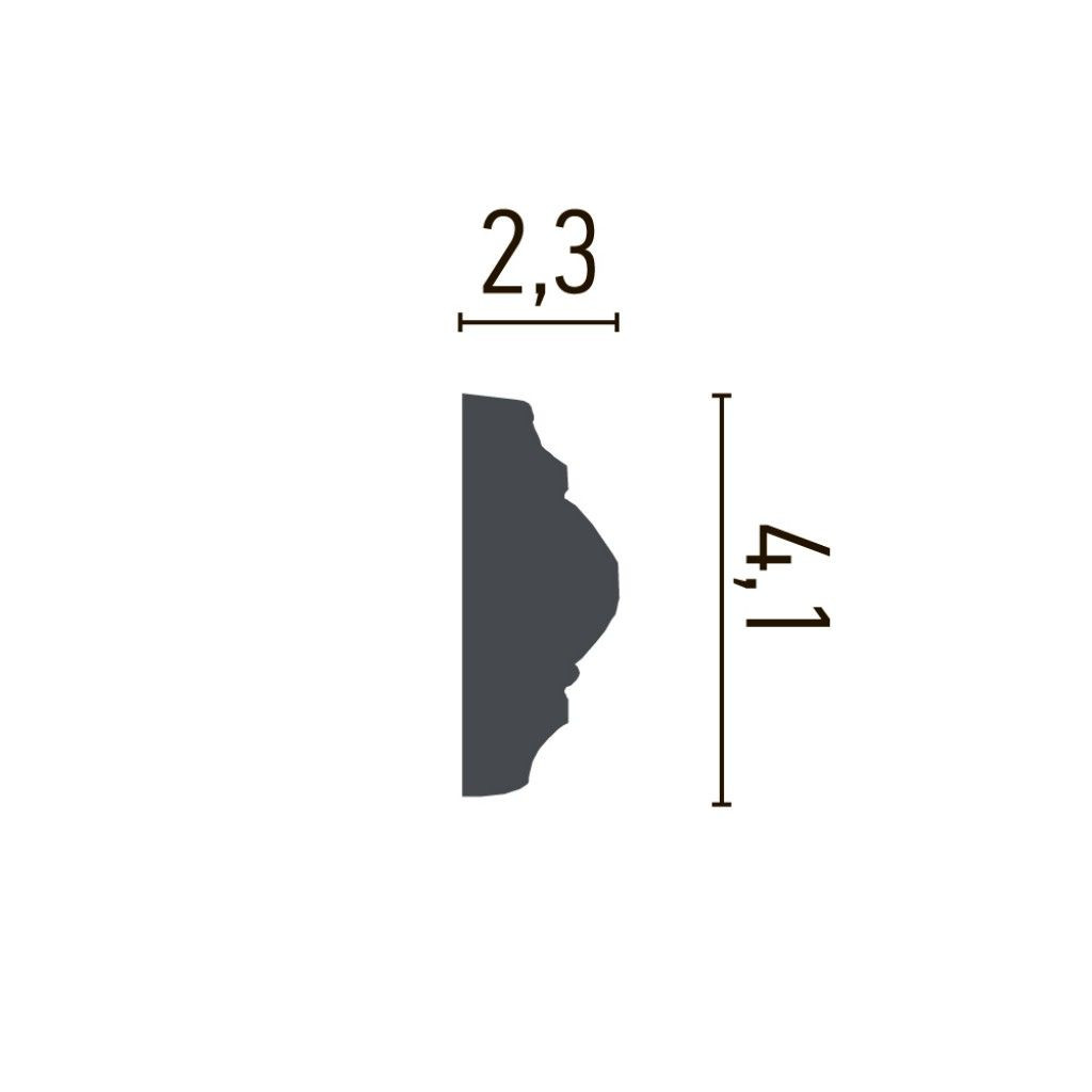 Brau decorativ CR707 - 4.1x2.3x200 cm - 1 | YEO