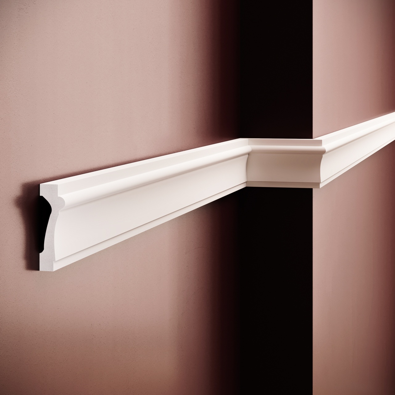 Brau decorativ din polimer rigid B6 - 7.3x2.2x200 cm