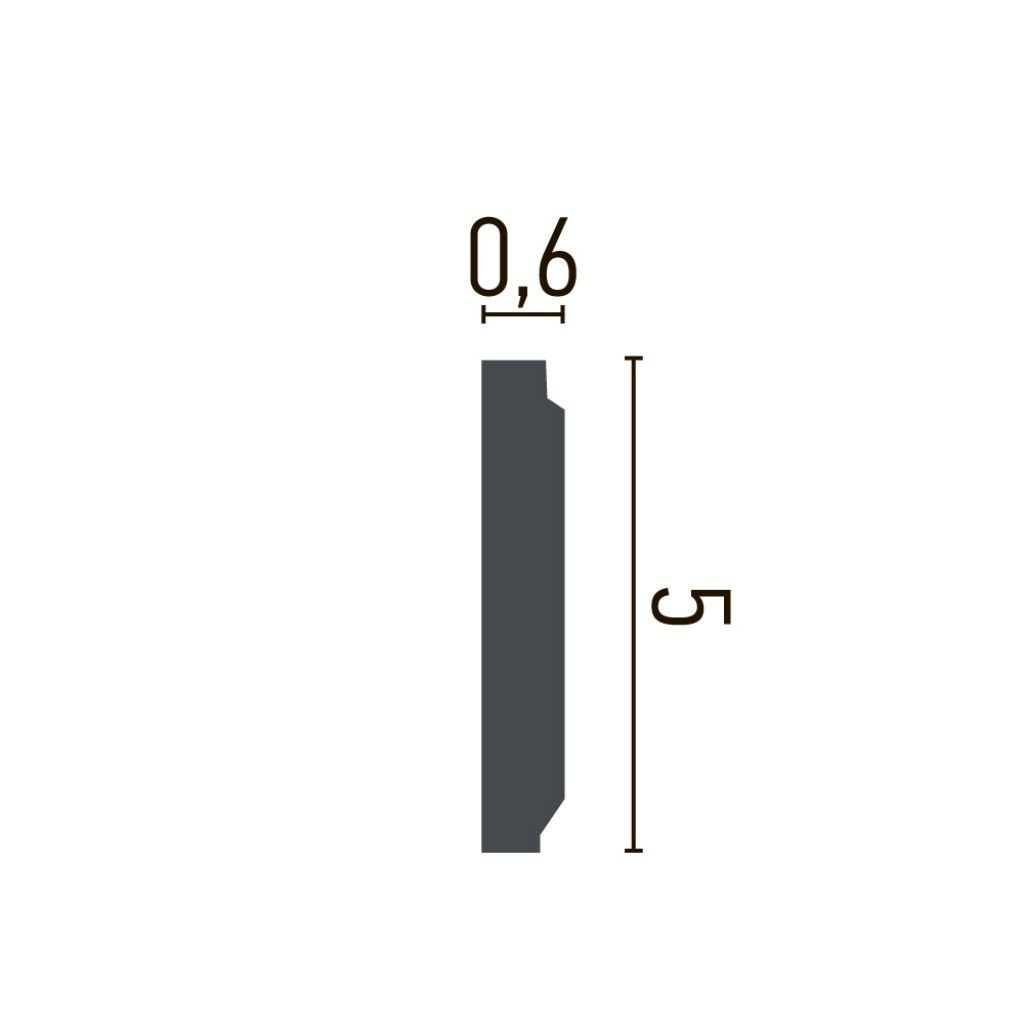 Brau decorativ flexi CR781F - 5x0.6x200 cm - 1 | YEO