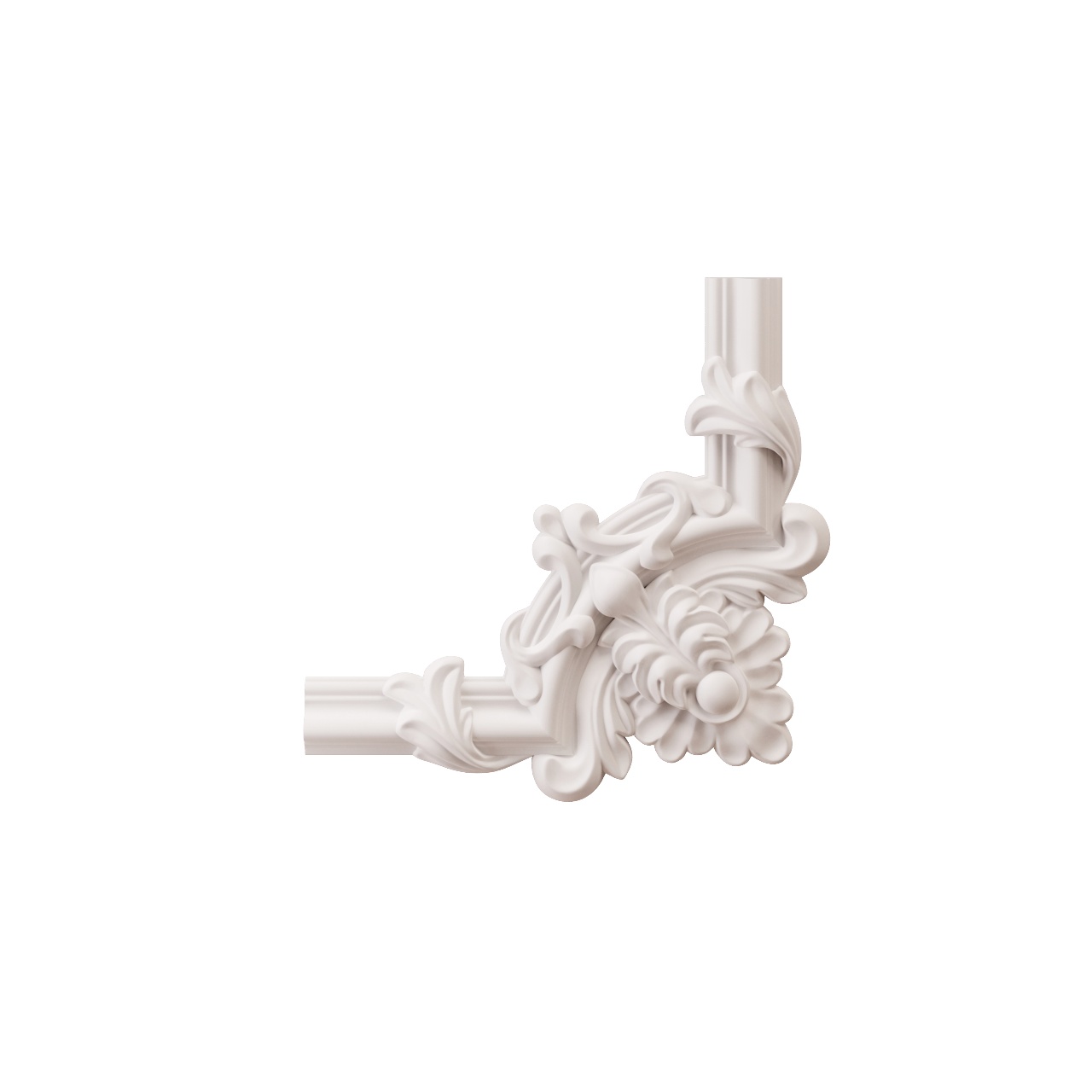 Chenar decorativ din poliuretan B10-2 - 22x22x1.6 cm