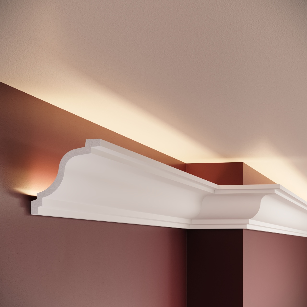 Cornisa decorativa C15 - 8x8x200 cm - 2 | YEO