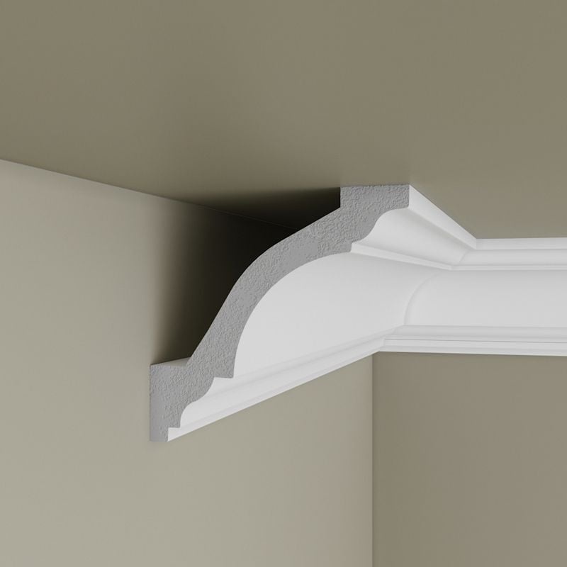 Cornisa decorativa din polimer rigid C14 New - 8x8x200 cm