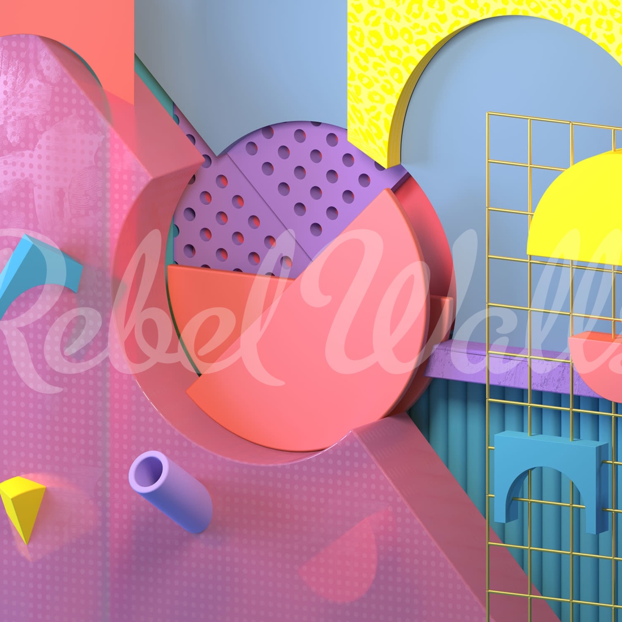 Fototapet, 3D Art, Multi, Rebel Walls - 2