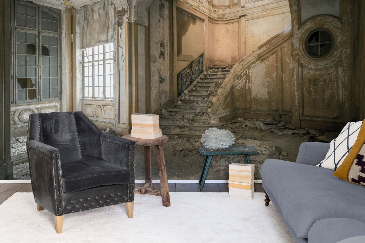 Fototapet, 3D Raw Chateau, Rebel Walls