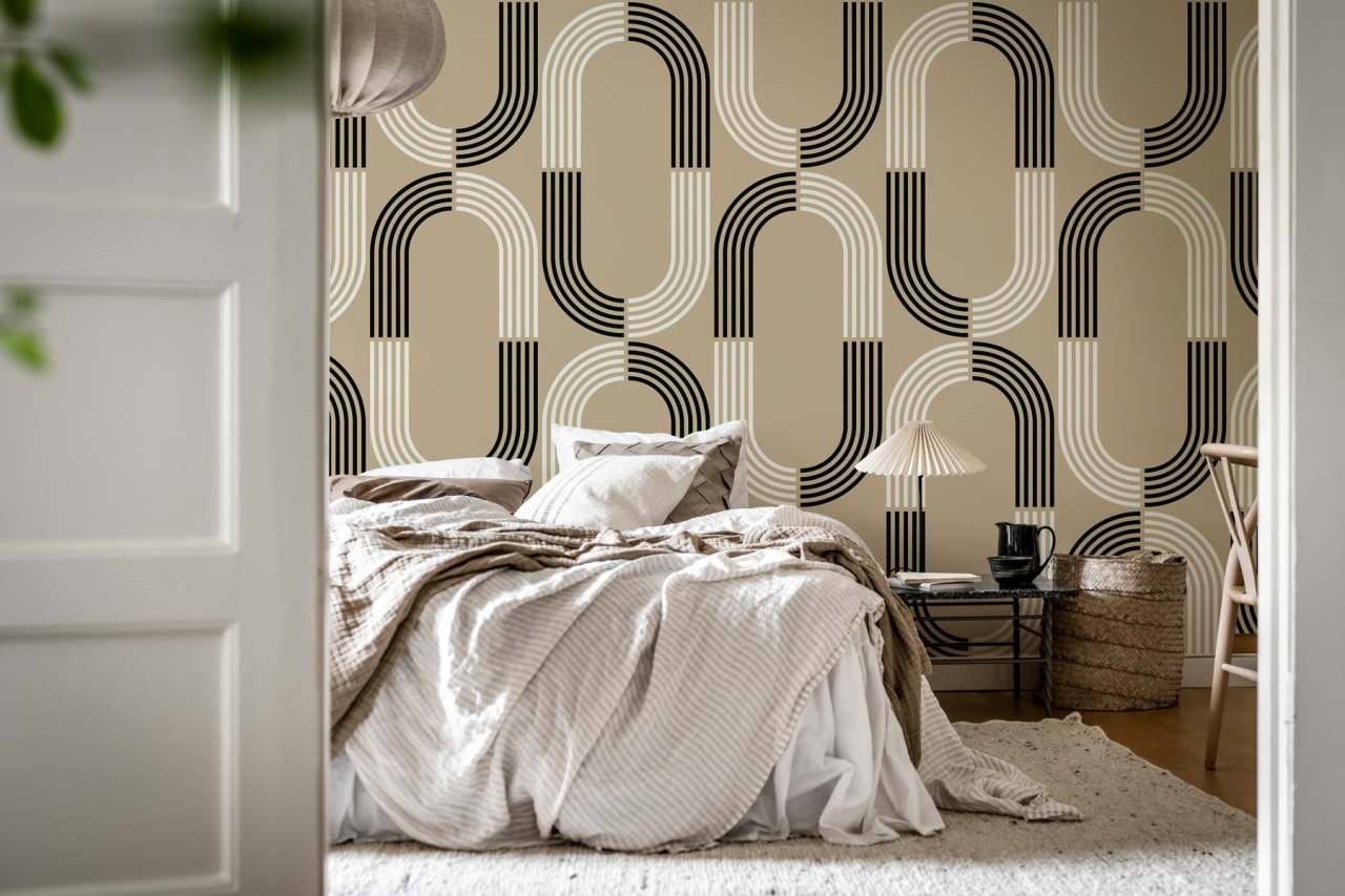 Fototapet, 70s Retro, Beige, Rebel Walls - 3