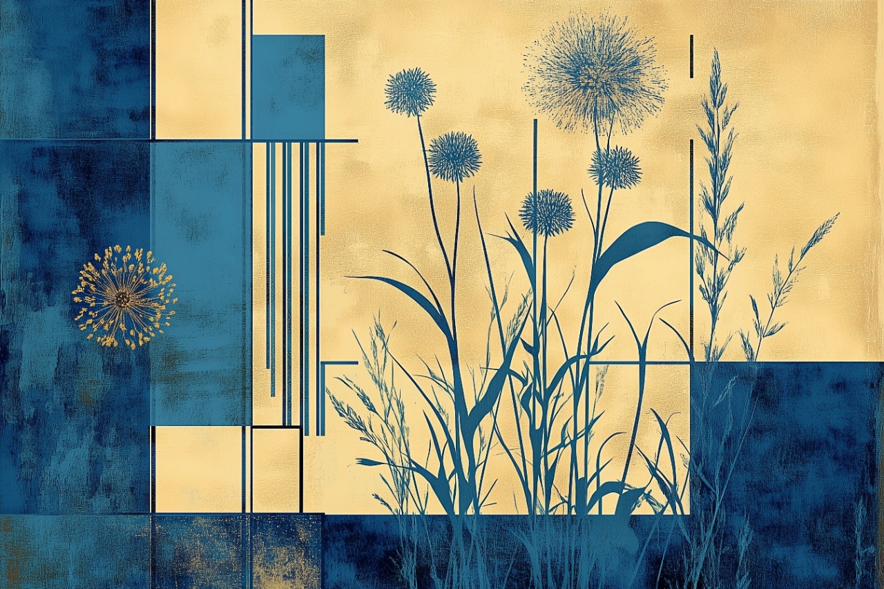 Fototapet Abstract Vegetal Tiges Rêve VT200