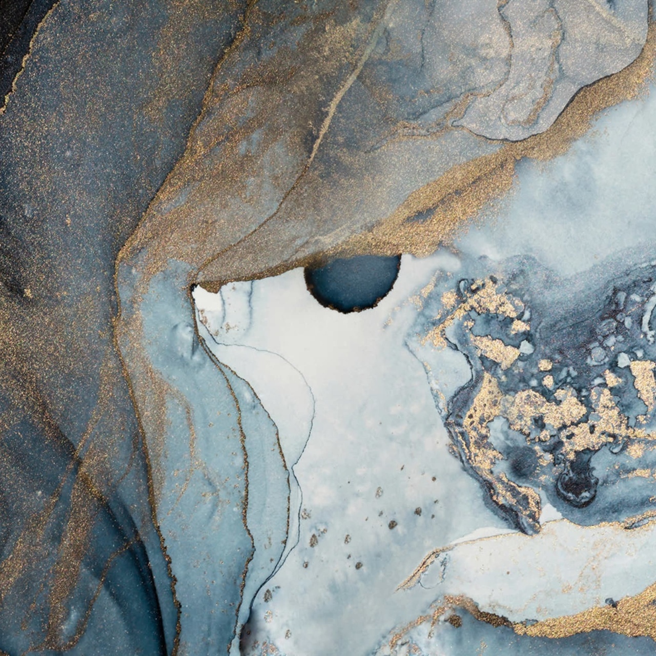Fototapet, Agate Crystal, Blue, Rebel Walls - 2