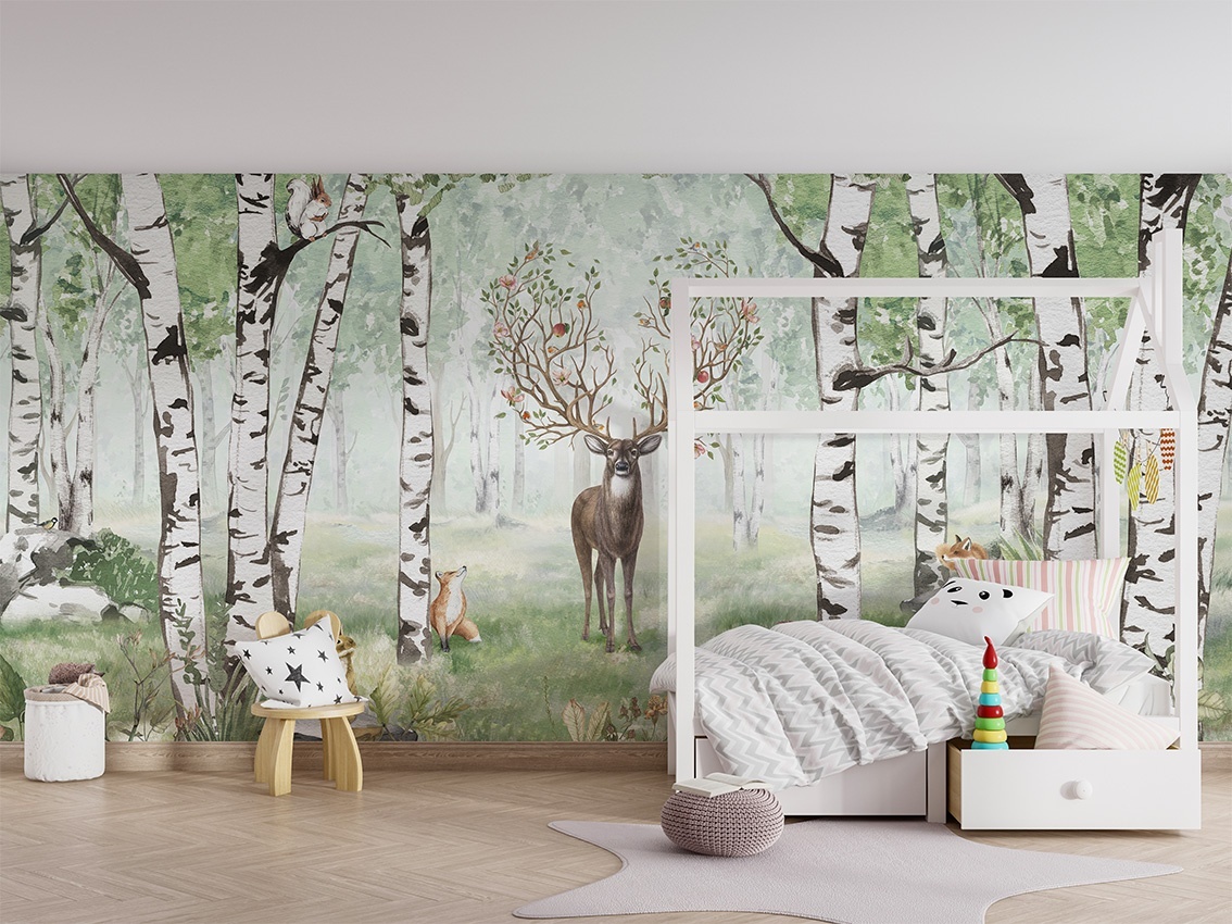 Fototapet Amazing Antlers - Summer, Kikki Belle