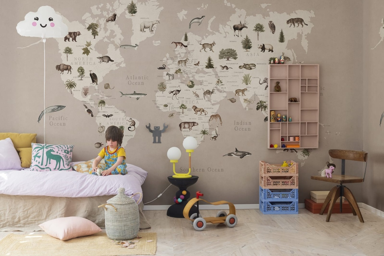 Fototapet, Animal World, Pastel Pink, Rebel Walls